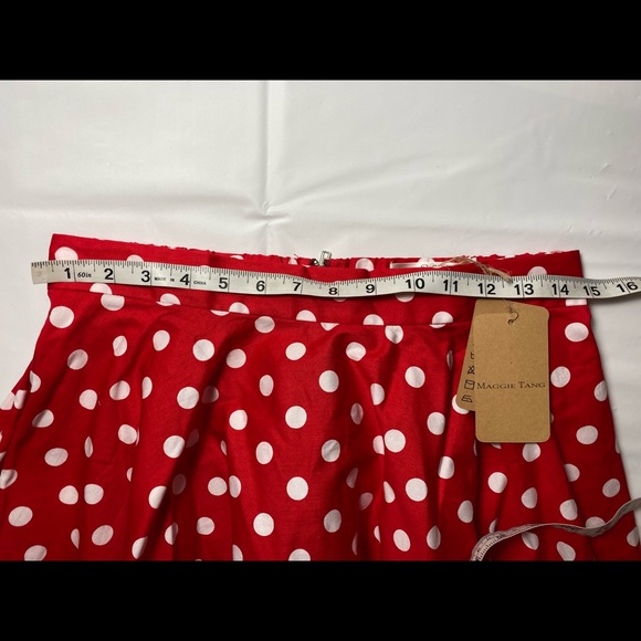 Maggie Tang 1950s Vintage Retro Polka Dots Swing Rockabilly Skirt ♥️ - Picture 6 of 6